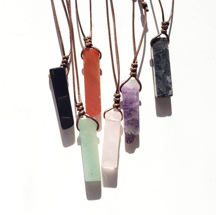 Minimalist Crystal Necklace, Real Crystal Gemstone Jewelry